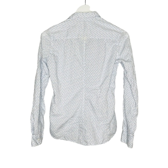 Frank Eileen Barry Signature Crinkle Shirt Flamingo Print Size XS - Picture 3 of 12